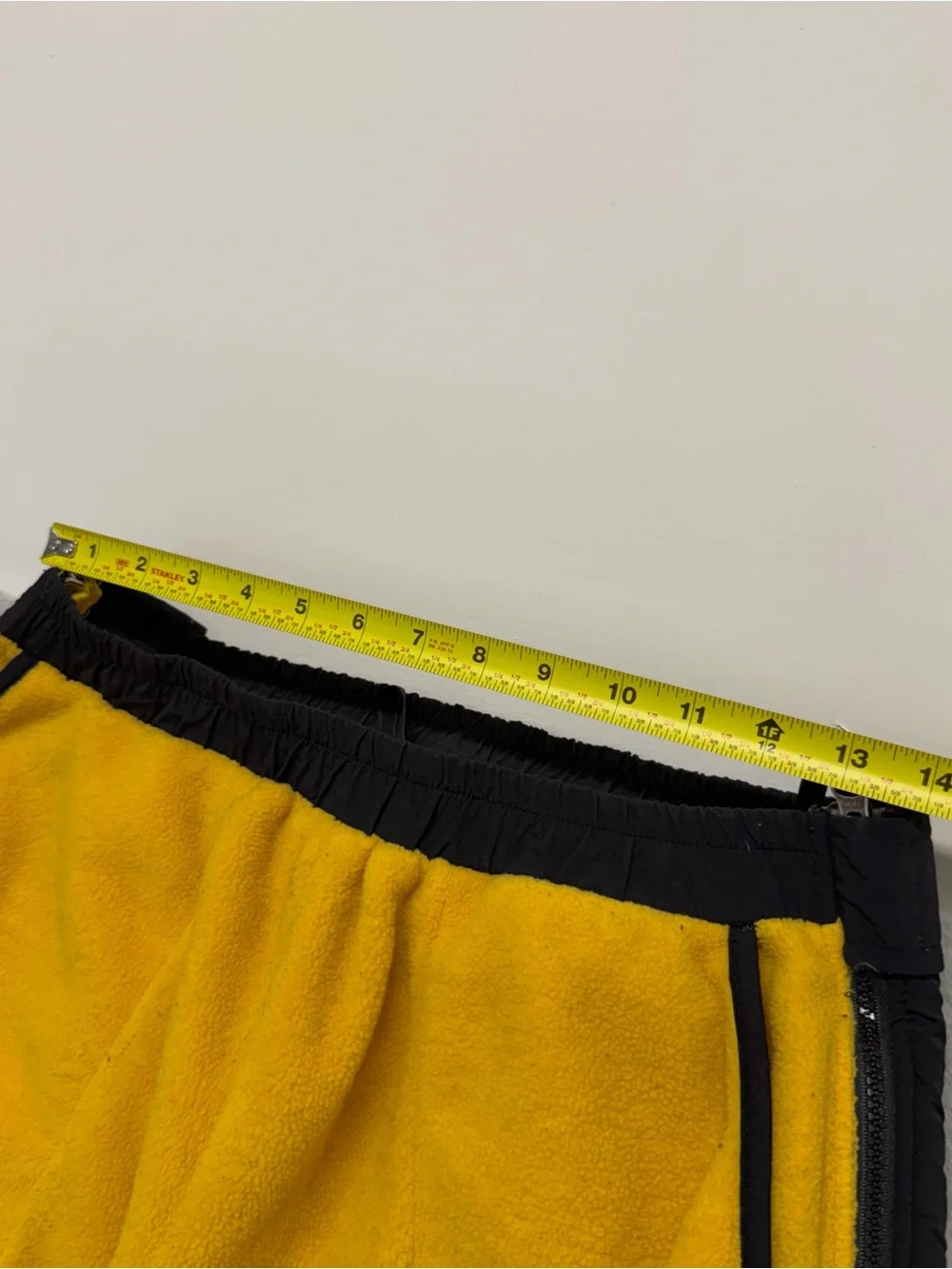 Vintage North Face Denali Fleece Pants Men’s Large Yellow Full Zip Side Jogger